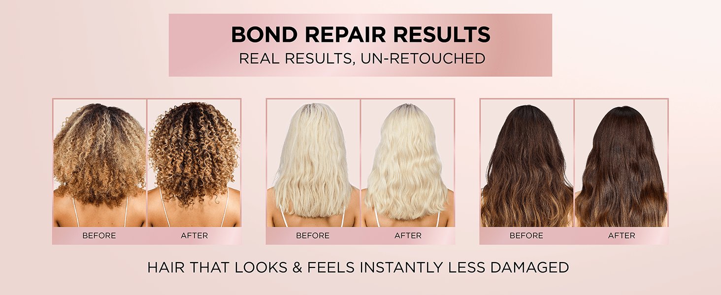 L'Oréal Paris EverPure Sulfate-Free Bonding Shampoo and Conditioner, Education Module Content Before and After